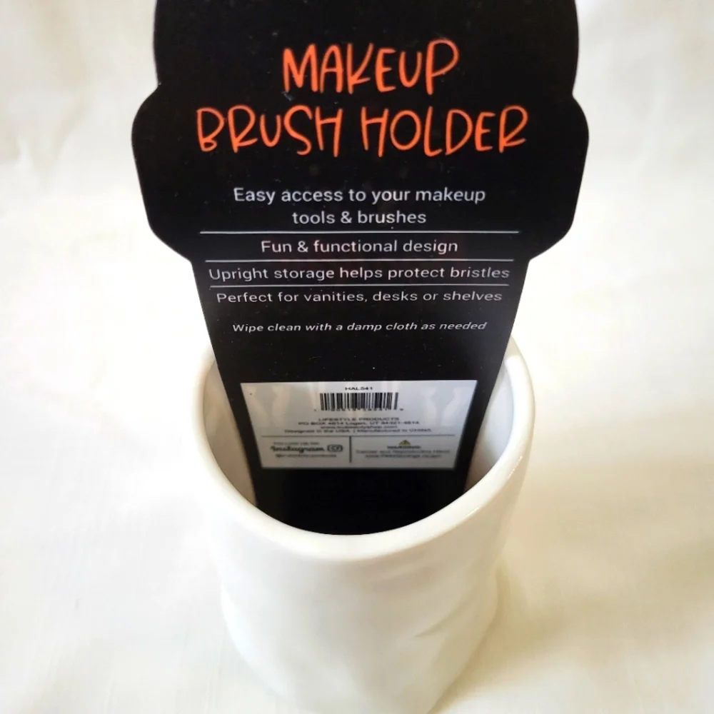 Bootiful Ghost Makeup Brush Holder *New Halloween Ghost Holder